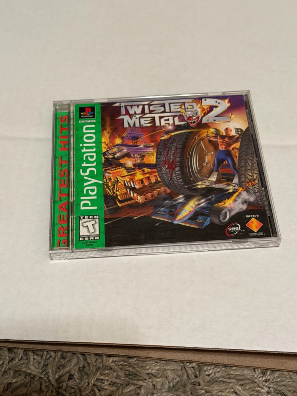 Twisted Metal 2 Sony PlayStation PS1 Greatest Hits Car Combat Game